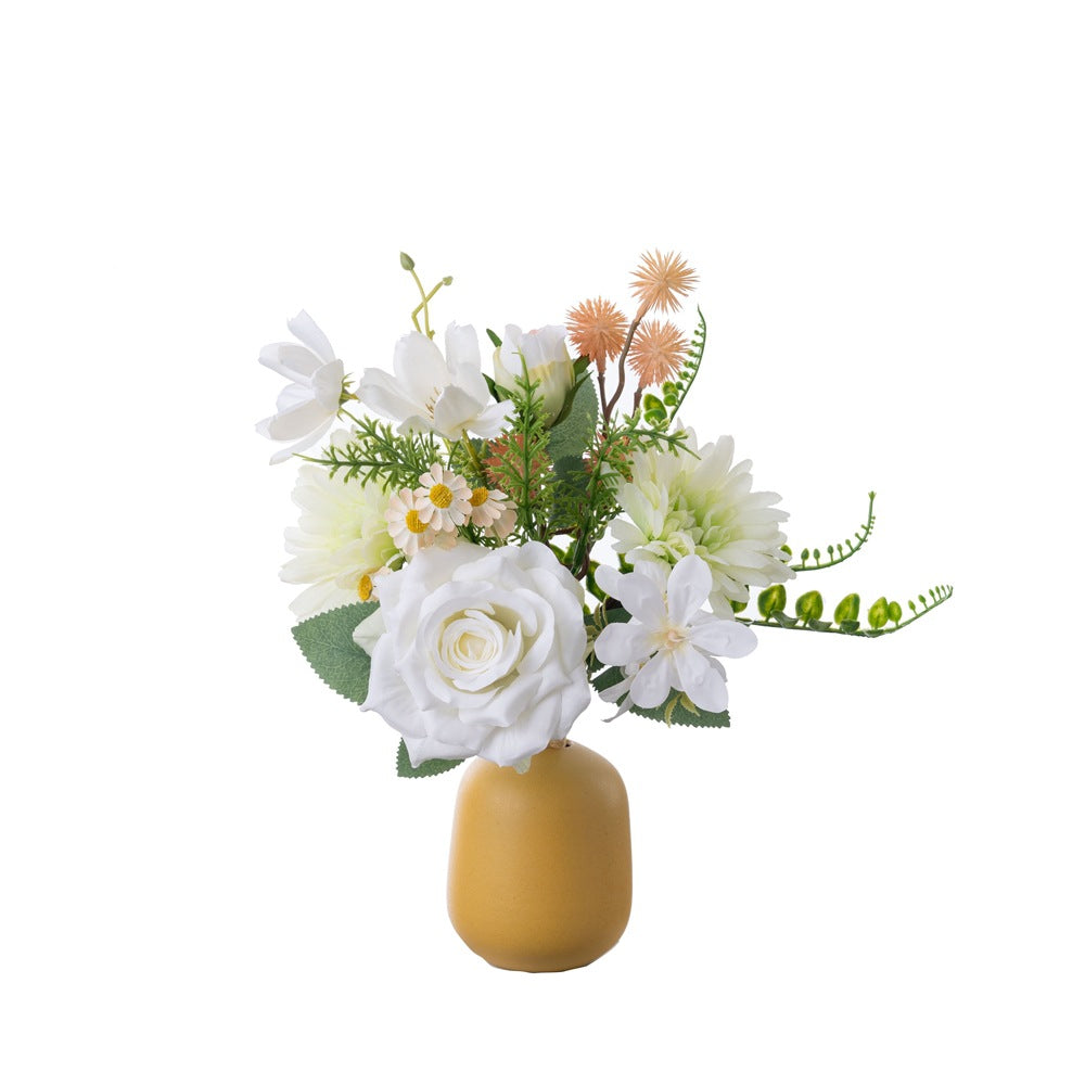 Autumn Maple Grove Artificial Floral Bouquet - Elegant Home Décor with Realistic Design for Stunning Wall Accents and Charming Handheld Arrangements