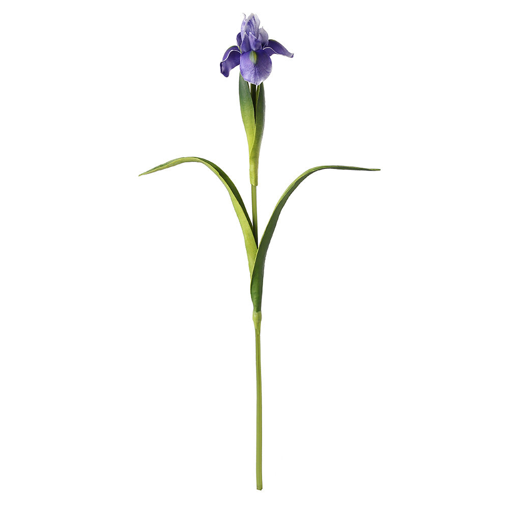 Realistic Artificial Irish Iris Décor -  PU Touch, Perfect for Weddings and Home Décor