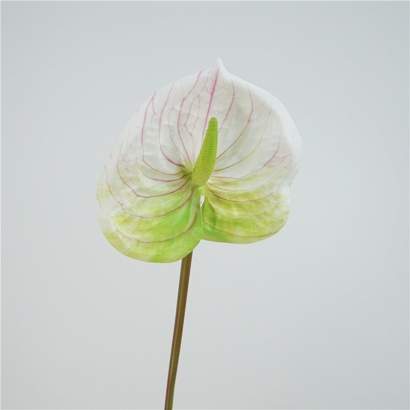 Vibrant Realistic Fake Red Anthuriums - Perfect for Home Décor, Wedding Decorations, Photography Props, and Desktop Display