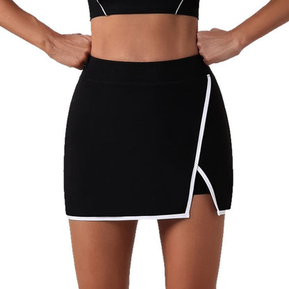 High Waisted Breathable Yoga Skort Mini Skirt with Built In Shorts for Running Fitness and Tennis Anti Exposure Sports Skirt with Comfort and Flexibility