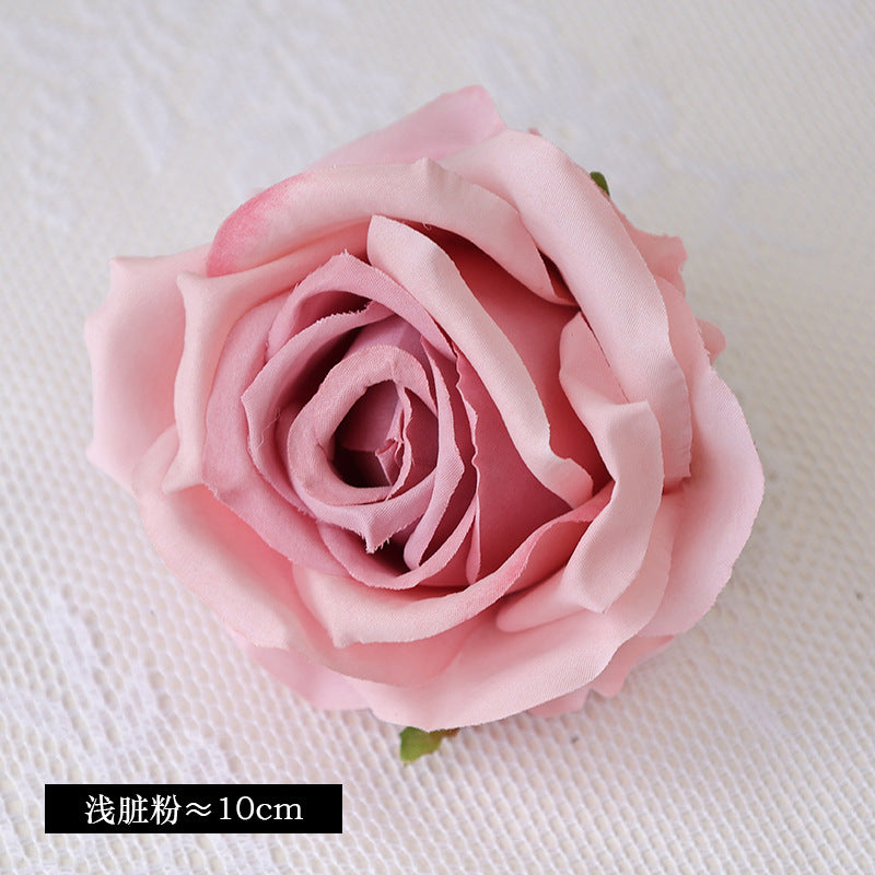 Exquisite 10CM Imported Silk Rose Flower Heads - Perfect for Weddings, Celebrations, and Gift Boxes