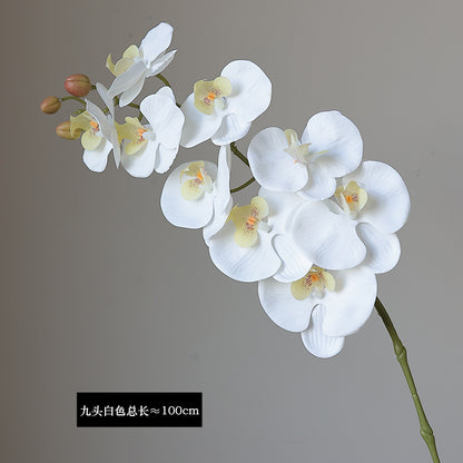 Luxury Orchid Faux Flower Arrangement for Home Décor - Soft Touch, Moisture-Resistant, Elegant Centerpiece for Dining Tables and Sophisticated Floral Displays