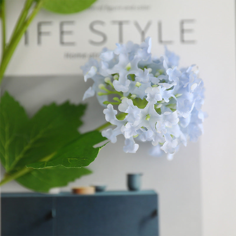 Elegant Long-Stemmed 5-Head Faux Hydrangea – Stunning Modern Home Decor Piece for Weddings and Special Occasions, Perfect for Effortless Floral Arrangements