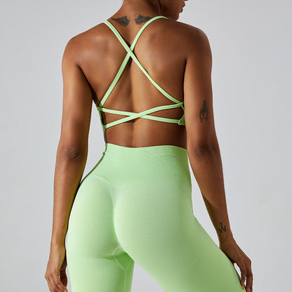 Seamless Yoga Sports Bra with Quick Dry Technology Fitness Tank Top with Gorgeous Racerback Design for Optimal Support and Comfort in Your Workout