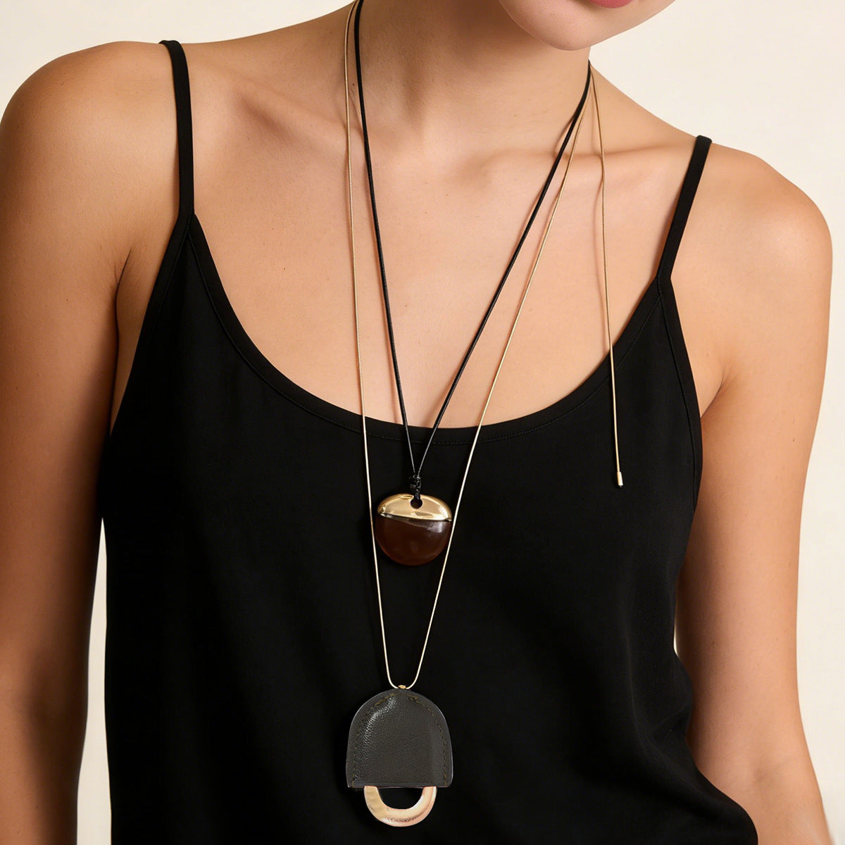 Stylish Minimalist Metal Lock Pendant Necklace - Versatile, Unique, and Perfect for Layering | Trendy Women's Accessory