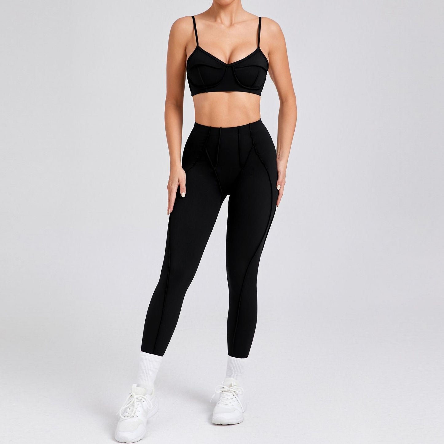 Soft Brushed Yoga Outfit Set High Performance Activewear for Comfort and Body Sculpting