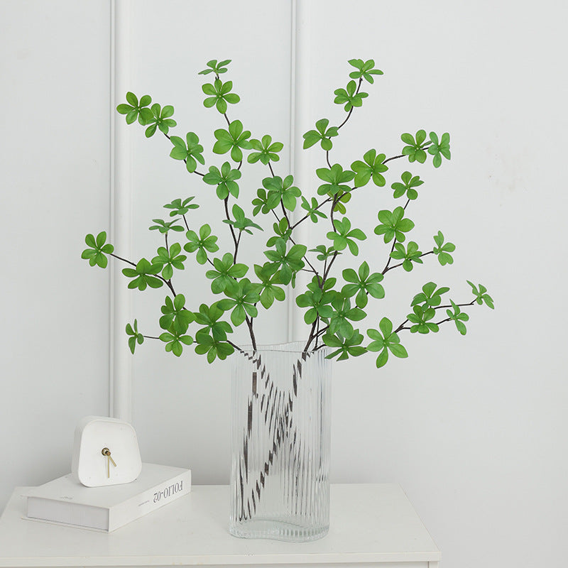 Lifelike Japanese Style Hanging Bell Branch with Multi-Petal Leaves - Beautiful Decorative Greenery for Living Room and Dining Table