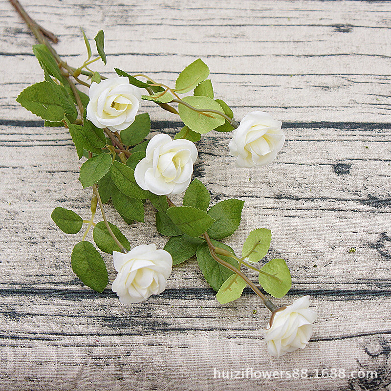 Single Stem Icelandic Small Curl Edge Rose - Realistic Faux Flower for Home Decor, Wedding Ceremonies, and Photography Backdrops – Perfect for Any Celebration