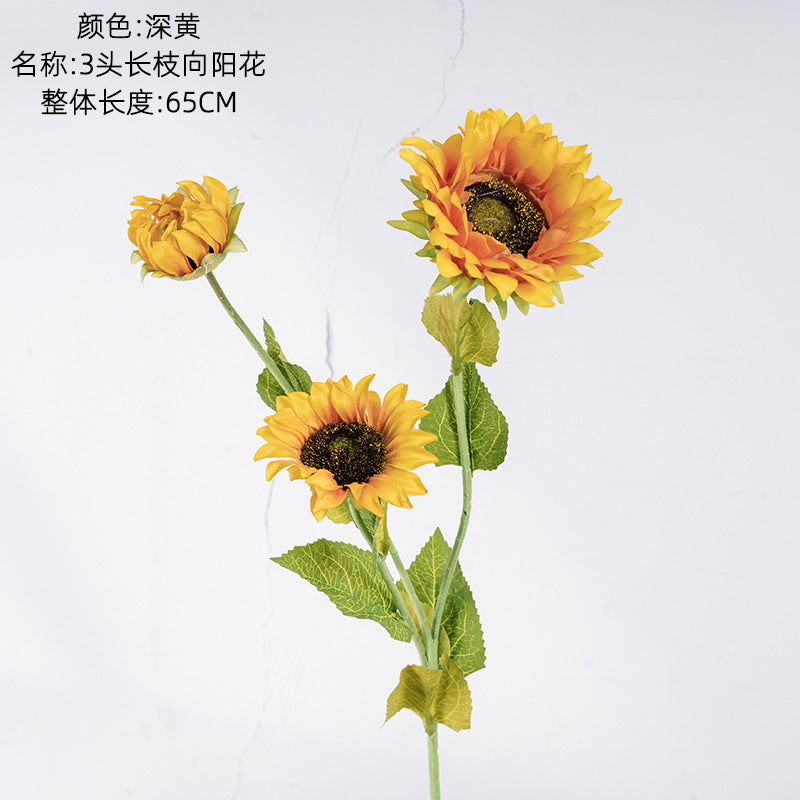 Stunning Sunflower Faux Floral Arrangement - Elegant Wedding Decoration with Realistic Roses - Perfect for Home Decor and Special Occasions | INS Inspired Design MW68111