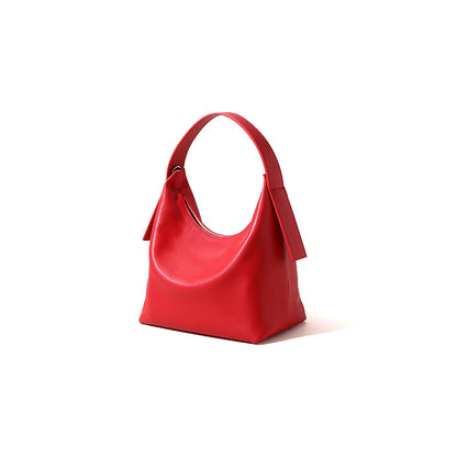 Quality Leather Underarm Bag Unique Design for Spring Chic Dumpling Style Handbag for Daily Commutes Versatile Shoulder Tote