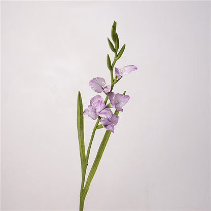 Lifelike Single Stem Gladiolus Flower for Living Room Décor - Elegant Silk Floral Centerpiece for Coffee Tables and Dining Tables, Perfect for Home Styling, Photography Props, and Wedding Decorations