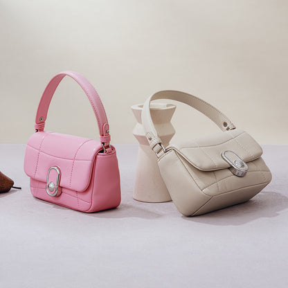 Mini Chocolate Bag Unique Design Chain Strap Underarm Bag Luxurious and Versatile Genuine Leather Tote for Women