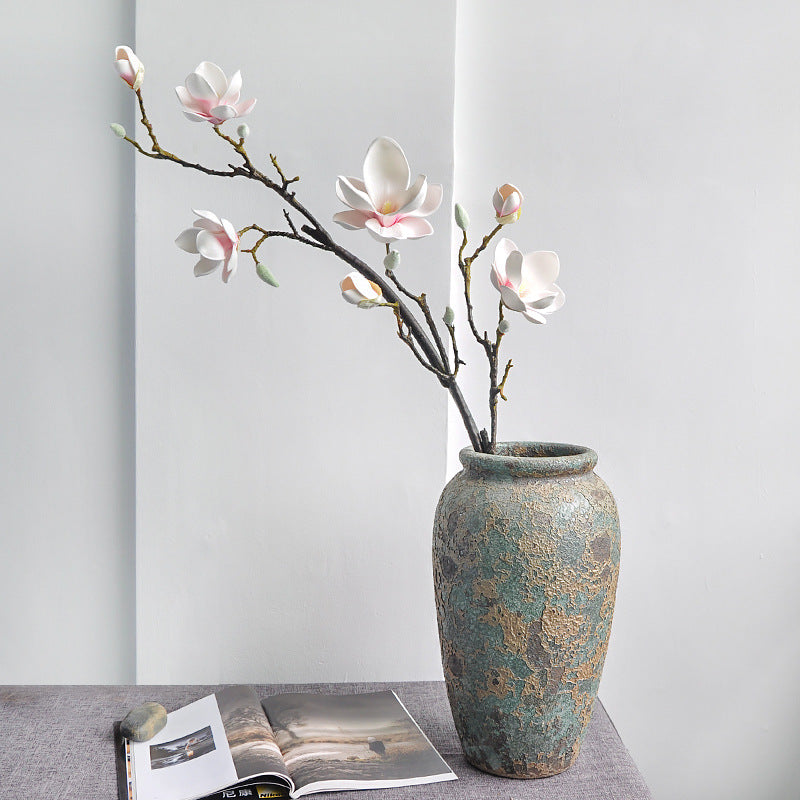 Lifelike Large Magnolia Artificial Flower for Zen-Inspired Hotel and Home Décor - Perfect for Weddings, Events, and Photography