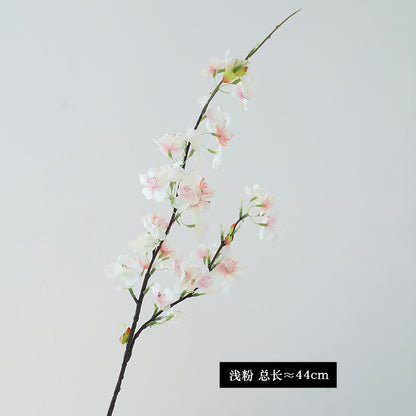 2-Pronged Peach Blossom Artificial Flowers - Stunning Photo Prop for Outdoor Decoration, Perfect for Ceiling Decor and Scenic Backdrops