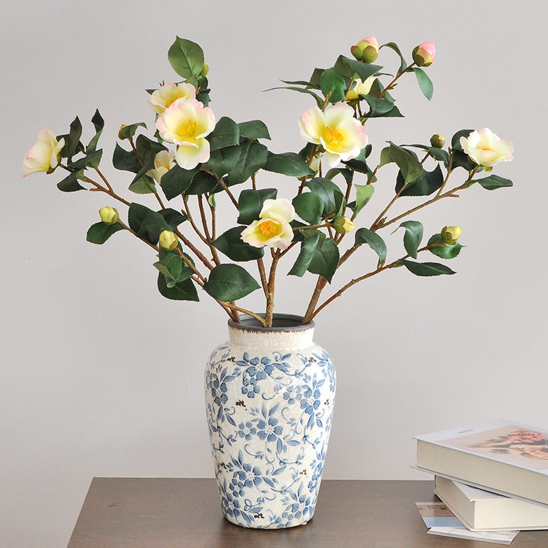 Realistic Camellia Artificial Flowers for Home Decor – Perfect for Living Room Arrangement, Wedding Decorations, and Photography Backdrops