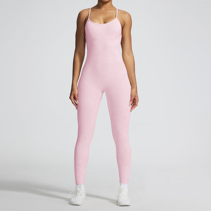 Seamless Cross Back Bodysuit with High Elasticity Sculpting Comfortable and for Fitness Lovers