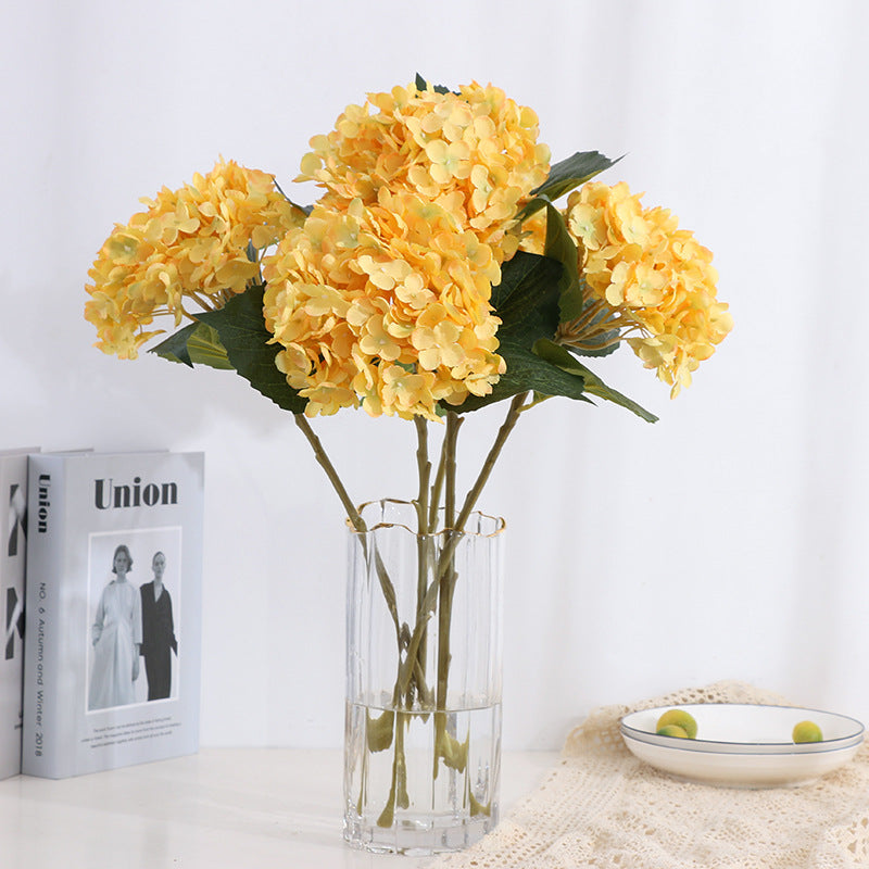 Realistic Gradient Hydrangea Stem - 11-Branch Faux Flower for Stunning Wedding and Home Decor, Perfect for DIY Creations