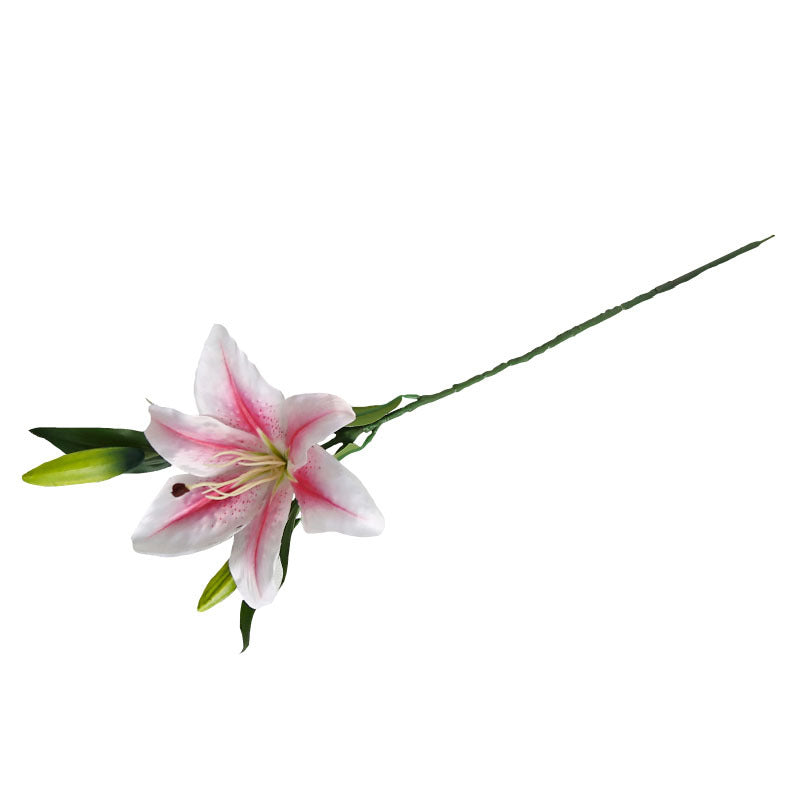 Luxurious Single-Stem Artificial Silk Lily for Wedding Decorations and Home Decor – Exquisite Pre-Made Floral Arrangement for a Touch of Elegance