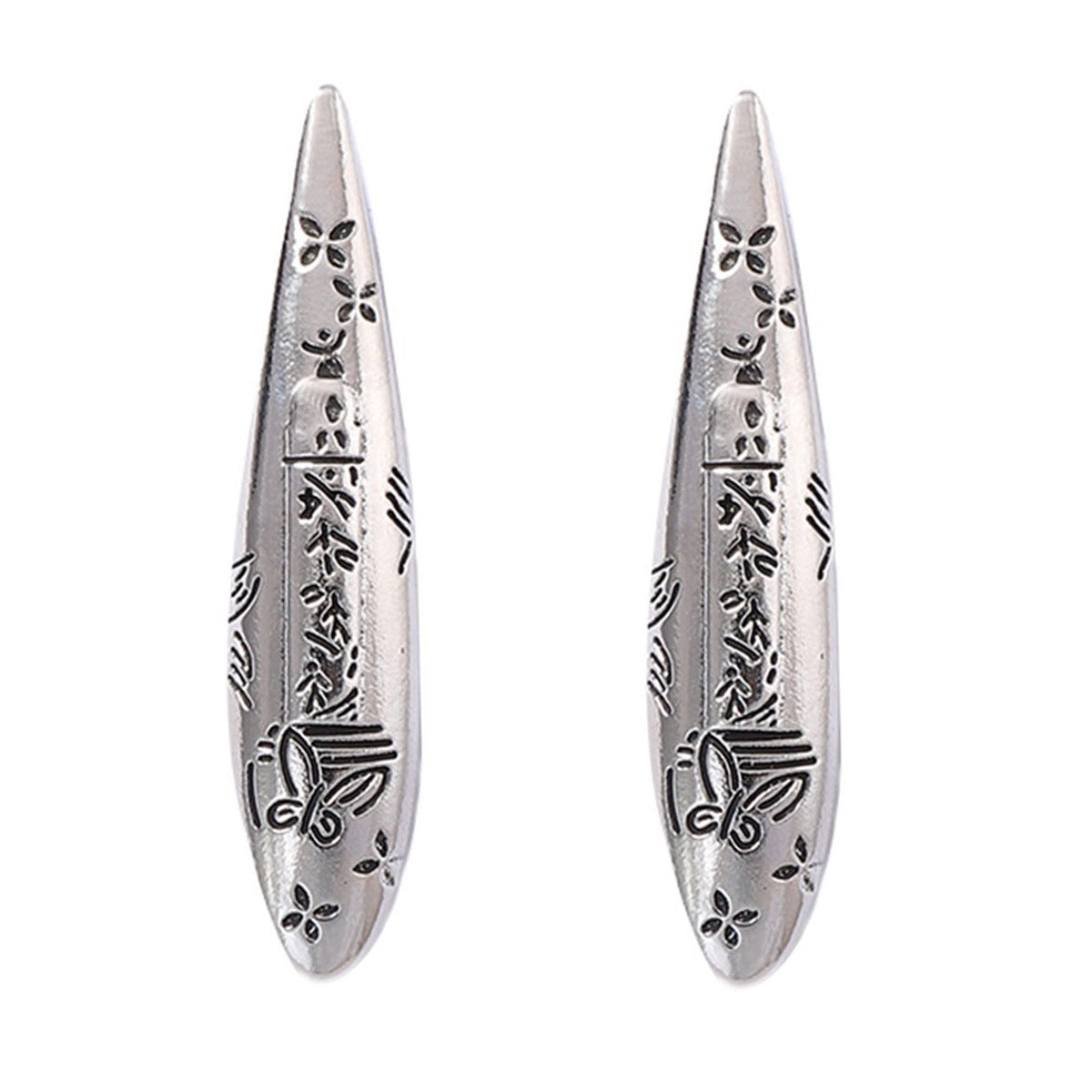 Chic Luxe -Shaped Engraved Earrings for a Sophisticated Look | Unique Minimalist Design for Effortless Style