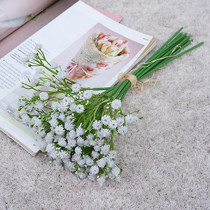 Stunning White Baby's Breath Faux Flowers - 10-Branch Soft Foam Bouquet for Home Decor, Weddings, and Event Decorations