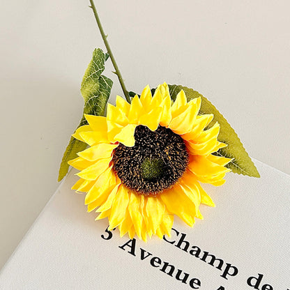 Lifelike Sunflower Bouquet - Brighten Your Home Décor with Realistic Faux Flowers for Picnics and Photography Props