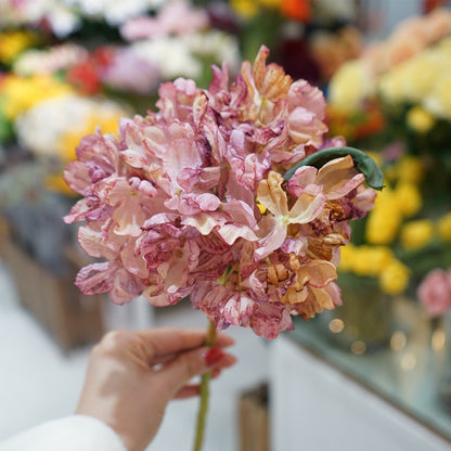 Realistic Faux Hydrangea Flower with Elegant European Design | Perfect Home Dining Table Decor, Wedding Celebration Arrangement, and Photography Prop