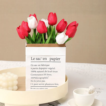 Touch Realistic Mini Tulip Faux Flowers – Perfect for Outdoor Decor, Stunning Photography Props, and Elegant Arrangements