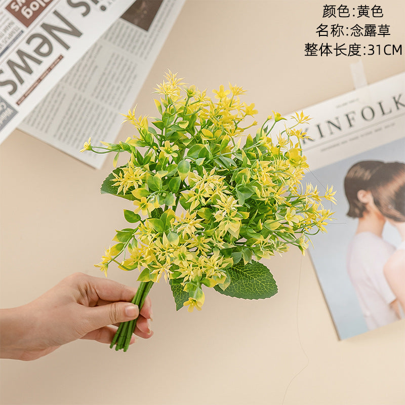 Realistic Artificial Flower Decoration with Greenery - Elegant Faux Floral Arrangement for Weddings and Events - INS Style - Model MW81107