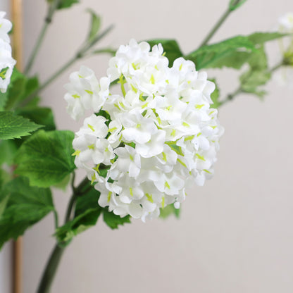 Realistic Hydrangea Decorative Faux Flower Arrangement for Home & Living Room - Perfect for Weddings & Elegant Home Décor