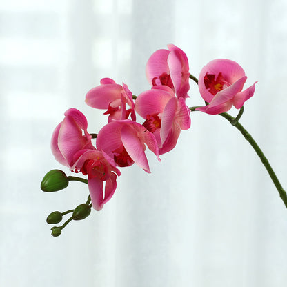 Realistic Miniature Touch Orchid - Moisture-Resistant Faux Flower for Home Decor, Perfect as Photography Prop and Stylish Decorative Accent