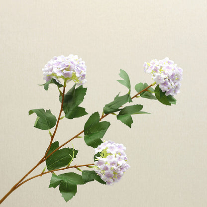 Elegant Nordic Style Wooden Hydrangea Artificial Flowers - Perfect for Home Décor, Living Room Accent, Floral Arrangements & Decorative Accessories