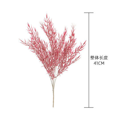 Elegant Bamboo Leaf Grass Faux Floral Arrangement for Home Decor – Perfect for Weddings, Bouquets, and Plant Walls – MW73771