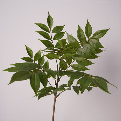 Lifelike Artificial Green Nandina Plant - Perfect for Home Decor, Retail Display, or Photography Props