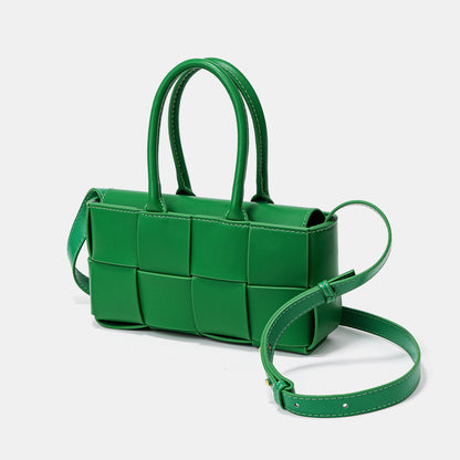 Chic Korean Genuine Leather Woven Handbag and Versatile Designer Tote with Feel for Every Occasion