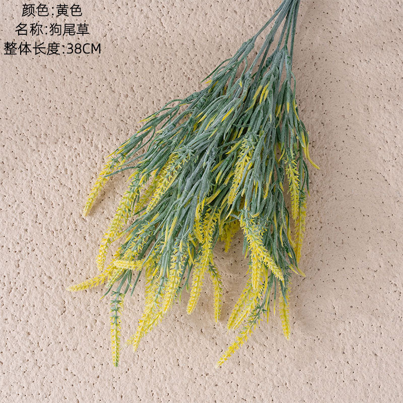 Stunning INS-Style Decorative Dogtail Grass - Realistic Faux Floral Arrangement for Weddings & Home Décor - Versatile Green Plant Craft - Model MW73781