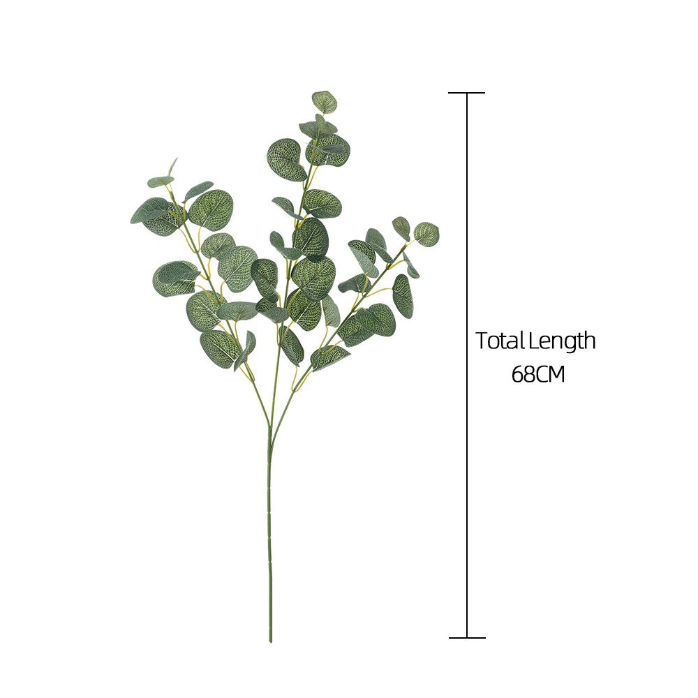 Elegant INS Scandinavian Eucalyptus Faux Money Plant for Home Décor - Perfect for Weddings and Special Events - Lush Greenery Wall Decoration – MW34551