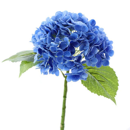 Realistic 3D Single Large Hydrangea Flower - Luxurious Hand-Touch Feel, Moisture-Proof, Perfect for Hotel Decor, Wedding Floral Arrangements, and Elegant Event Centerpieces