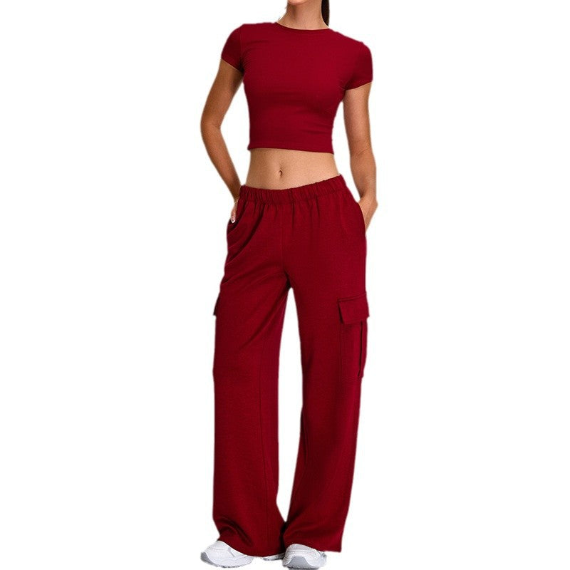 Women's Slim Fit Yoga Set Lightweight and Breathable Activewear for Pilates Running and Fitness