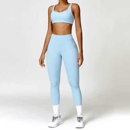 Winter High Waisted Compression Yoga Set Quick Dry Two Piece Running and Fitness Outfit for Comfort and Performance Style 8518