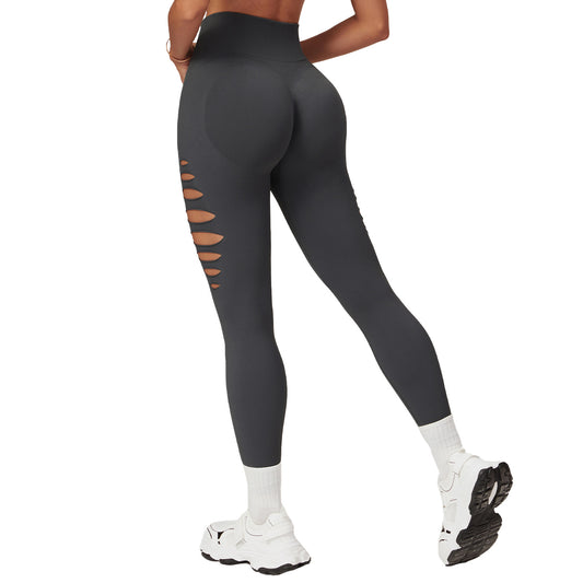 Seamless High Waisted Peach Butt Yoga Pants Women's Fitness Leggings for Running and Activewear Style 7711