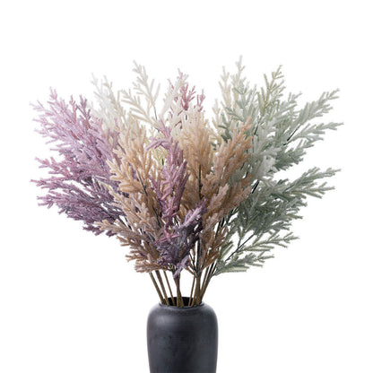 Elegant Artificial Pine and Mountain Grass Floral Arrangement for Home Decor and Weddings – Perfect for All Occasions – MW09110