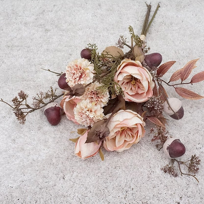 Stunning Austin Oak Blossom Bouquet - Realistic Faux Flowers for Home Decor, Weddings, and Event Styling