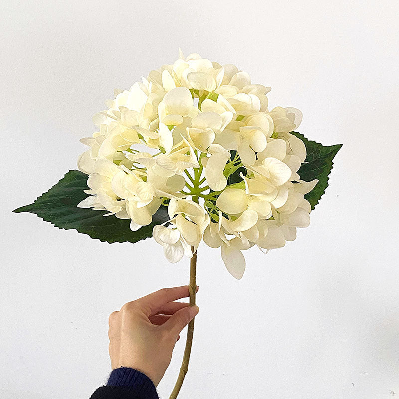 Realistic Hydrangea Faux Flower Bouquet – Soft Touch Floral Arrangement for Weddings and Home Decor – Perfect Table Centerpiece and Stunning Event Decoration