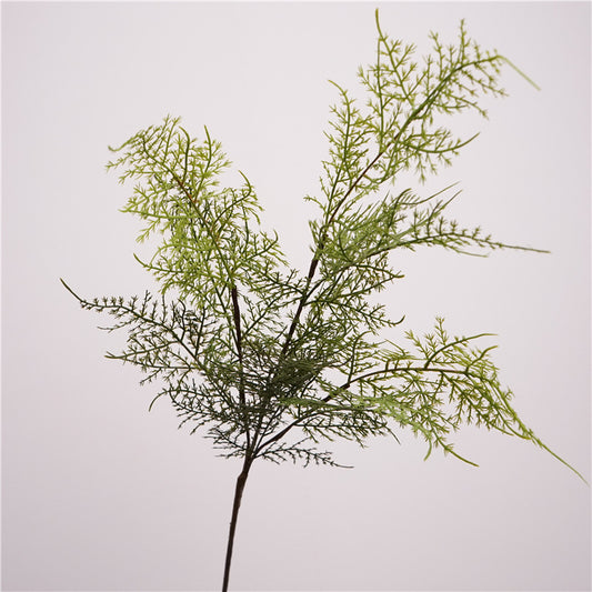 Lifelike Autumn Foliage Decorative Greenery - Realistic Faux Asparagus Fern and Bamboo Leaf Branches for Stunning Floral Arrangements, Photography Backgrounds, and Home Décor