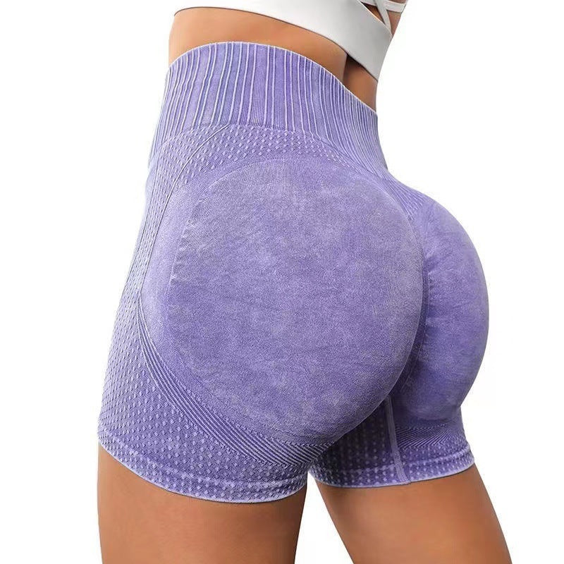 Seamless Sand Washed High Waist Yoga Pants for Butt Lifting Quick Dry Workout Shorts for Comfort and Performance