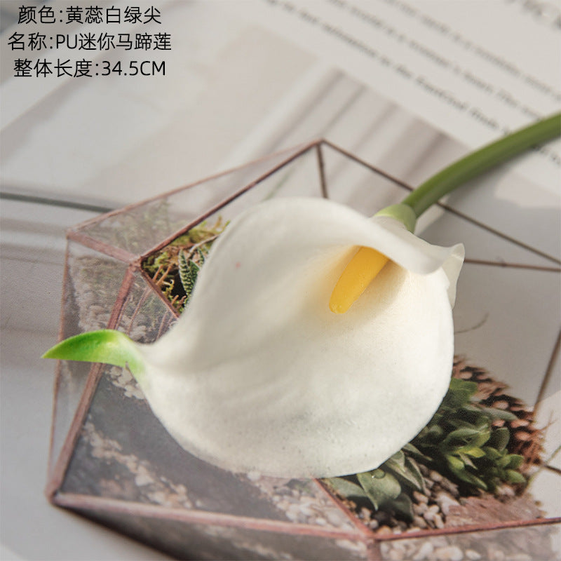 Mini Calla Lily Artificial Flowers for Home Decor – Realistic Faux Plants Perfect for Weddings and Special Events