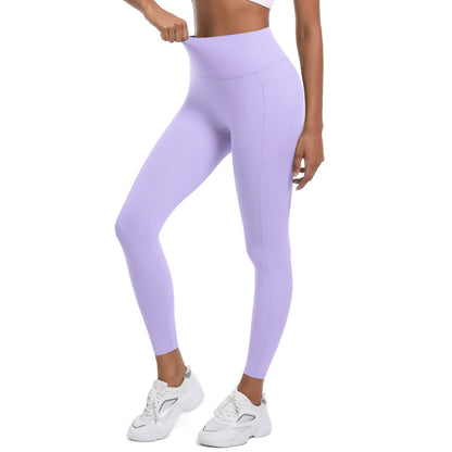 High Intensity Seamless High Waisted Yoga Pants with Tummy Control Ultra Stretch Athletic Leggings Featuring Side Pockets for Quick Dry Comfort and Enhanced Performance