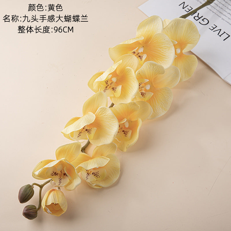 Lifelike Moist Touch Faux Phalaenopsis Orchid - Perfect for Weddings and Home Decor - Realistic Artificial Flowers for Elegant Arrangements - Model MW18902