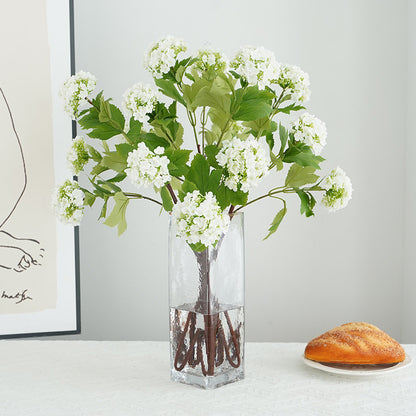 Faux Hydrangea Triple-Headed Artificial Flower Arrangement for Elegant European Home Decor – Perfect for Floral Styling and Garden Aesthetics