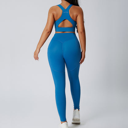 Plus Size High Waisted Stretchy Yoga Outfit Set for Women Outdoor Activewear Leggings and Top Combo for a Flattering Fit and Comfort